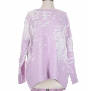 Women's Lavender and White Sweater